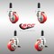 Service Caster 3 Inch 316SS Red Poly Swivel 1 Inch Expanding Stem Caster Brake SCC, 2PK SCC-SS316EX20S314-PPUB-RED-2-TLB-2-1 - alternate 3